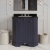 Hudson Reed Old London Angled Floor Standing Vanity Unit with 3TH Black Marble Top Basin 750mm Wide - Twilight Blue