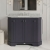 Hudson Reed Old London Angled Floor Standing Vanity Unit with 3TH White Marble Top Basin 1000mm Wide - Twilight Blue