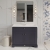 Hudson Reed Old London Floor Standing Vanity Unit with 1TH Basin 1000mm Wide - Twilight Blue
