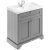 Hudson Reed Old London Floor Standing Vanity Unit with 1TH Basin 800mm Wide - Storm Grey