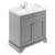 Hudson Reed Old London Floor Standing Vanity Unit with 1TH Basin 800mm Wide - Storm Grey