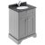 Hudson Reed Old London Floor Standing Vanity Unit with 1TH Black Marble Top Basin 600mm Wide - Storm Grey | Thumbnail Image