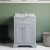 Hudson Reed Old London Floor Standing Vanity Unit with 3TH Grey Marble Top Basin 600mm Wide - Storm Grey