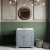 Hudson Reed Old London Floor Standing Vanity Unit with 1TH White Marble Top Basin 800mm Wide - Storm Grey