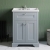 Hudson Reed Old London Floor Standing Vanity Unit with 3TH Basin 600mm Wide - Storm Grey