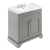 Hudson Reed Old London Floor Standing Vanity Unit with 3TH Basin 800mm Wide - Storm Grey