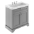 Hudson Reed Old London Floor Standing Vanity Unit with 3TH Classic Basin 800mm Wide - Storm Grey