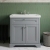 Hudson Reed Old London Floor Standing Vanity Unit with 3TH Classic Basin 800mm Wide - Storm Grey