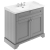 Hudson Reed Old London Floor Standing Vanity Unit with 3TH Basin 1000mm Wide - Storm Grey | Thumbnail Image