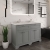 Hudson Reed Old London Floor Standing Vanity Unit with 1TH Grey Marble Top Basin 1200mm Wide - Storm Grey