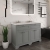 Hudson Reed Old London Floor Standing Vanity Unit with 3TH Grey Marble Top Basin 1200mm Wide - Storm Grey | Thumbnail Image