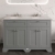 Hudson Reed Old London Floor Standing Vanity Unit with 3TH Grey Marble Top Basin 1200mm Wide - Storm Grey