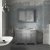 Hudson Reed Old London Floor Standing Vanity Unit with 3TH Grey Marble Top Basin 1200mm Wide - Storm Grey