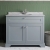 Hudson Reed Old London Floor Standing Vanity Unit with 1TH Grey Marble Top Basin 1000mm Wide - Storm Grey