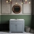 Hudson Reed Old London Floor Standing Vanity Unit with 3TH White Marble Top Basin 1000mm Wide - Storm Grey | Thumbnail Image