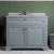 Hudson Reed Old London Floor Standing Vanity Unit with 3TH Grey Marble Top Basin 1000mm Wide - Storm Grey