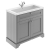 Hudson Reed Old London Floor Standing Vanity Unit with 1TH Contemporary Basin 1000mm Wide - Storm Grey | Thumbnail Image