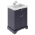 Hudson Reed Old London Floor Standing Vanity Unit with 1TH Classic Basin 600mm Wide - Twilight Blue