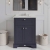 Hudson Reed Old London Floor Standing Vanity Unit with 3TH Grey Marble Top Basin 600mm Wide - Twilight Blue