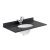 Hudson Reed Old London Floor Standing Vanity Unit with 1TH Black Marble Top Basin 800mm Wide - Twilight Blue