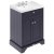 Hudson Reed Old London Floor Standing Vanity Unit with 3TH Basin 600mm Wide - Twilight Blue