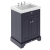Hudson Reed Old London Floor Standing Vanity Unit with 3TH Classic Basin 600mm Wide - Twilight Blue