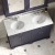 Hudson Reed Old London Floor Standing Vanity Unit with 1TH Grey Marble Top Basin 1200mm Wide - Twilight Blue | Thumbnail Image