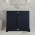 Hudson Reed Old London Floor Standing Vanity Unit with 1TH White Marble Top Rectangular Basin 1000mm Wide - Twilight Blue