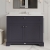 Hudson Reed Old London Floor Standing Vanity Unit with 3TH White Marble Top Basin 1000mm Wide - Twilight Blue