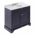 Hudson Reed Old London Floor Standing Vanity Unit with 3TH Grey Marble Top Basin 1000mm Wide - Twilight Blue