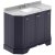 Hudson Reed Old London Angled Floor Standing Vanity Unit with 3TH Grey Marble Top Basin 1000mm Wide - Twilight Blue