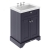 Hudson Reed Old London Floor Standing Vanity Unit with 3TH Contemporary Basin 600mm Wide - Twilight Blue | Thumbnail Image
