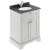 Hudson Reed Old London Floor Standing Vanity Unit with 1TH Black Marble Top Basin 600mm Wide - Timeless Sand | Thumbnail Image