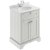 Hudson Reed Old London Floor Standing Vanity Unit with 1TH Grey Marble Top Basin 600mm Wide - Timeless Sand