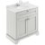 Hudson Reed Old London Floor Standing Vanity Unit with 1TH White Marble Top Basin 800mm Wide - Timeless Sand