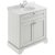 Hudson Reed Old London Floor Standing Vanity Unit with 1TH Grey Marble Top Basin 800mm Wide - Timeless Sand