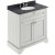 Hudson Reed Old London Floor Standing Vanity Unit with 3TH Black Marble Top Basin 800mm Wide - Timeless Sand