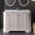 Hudson Reed Old London Angled Floor Standing Vanity Unit with 1TH White Marble Top Basin 1200mm Wide - Timeless Sand