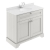 Hudson Reed Old London Floor Standing Vanity Unit with 1TH White Marble Top Basin 1000mm Wide - Timeless Sand