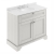 Hudson Reed Old London Floor Standing Vanity Unit with 3TH White Marble Top Basin 1000mm Wide - Timeless Sand