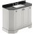 Hudson Reed Old London Angled Floor Standing Vanity Unit with 3TH Black Marble Top Basin 1000mm Wide - Timeless Sand