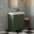 Hudson Reed Old London Floor Standing Vanity Unit with 1TH Classic Basin 600mm Wide - Hunter Green