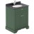 Hudson Reed Old London Floor Standing Vanity Unit with 1TH Black Marble Top Basin 600mm Wide - Hunter Green