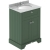 Hudson Reed Old London Floor Standing Vanity Unit with 3TH Grey Marble Top Basin 600mm Wide - Hunter Green