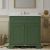 Hudson Reed Old London Floor Standing Vanity Unit with 3TH White Marble Top Basin 800mm Wide - Hunter Green