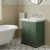 Hudson Reed Old London Floor Standing Vanity Unit with 0TH Classic Basin 600mm Wide - Hunter Green