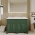 Hudson Reed Old London Floor Standing Vanity Unit with 1TH White Double Marble Top Rectangular Basin 1200mm Wide - Hunter Green | Thumbnail Image