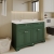 Hudson Reed Old London Floor Standing Vanity Unit with 1TH White Double Marble Top Rectangular Basin 1200mm Wide - Hunter Green | Thumbnail Image