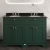 Hudson Reed Old London Floor Standing Vanity Unit with 3TH Black Marble Top Basin 1200mm Wide - Hunter Green