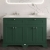 Hudson Reed Old London Floor Standing Vanity Unit with 3TH White Marble Top Basin 1200mm Wide - Hunter Green